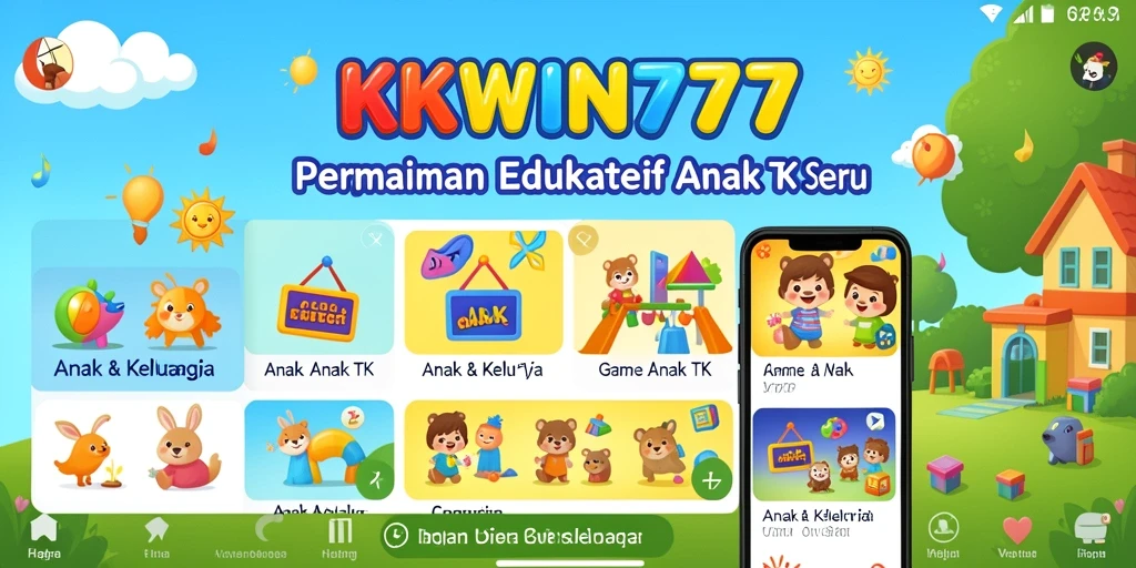 Tampilan antarmuka menarik dan ramah anak di KKWIN777.