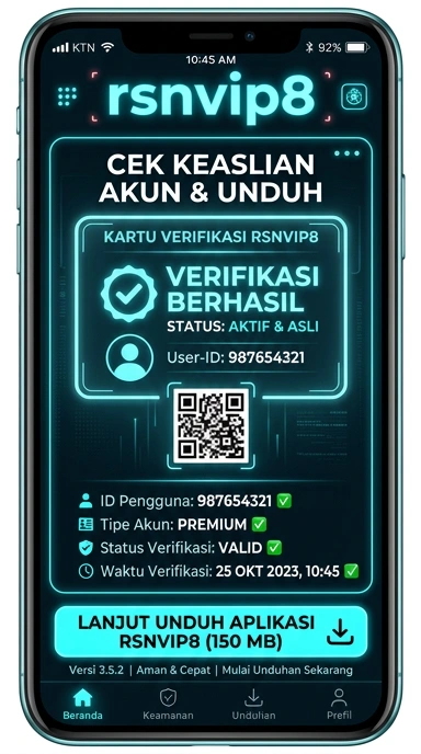 Tampilan kanal resmi rsnvip8